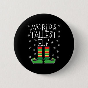 Badge Rond 5 Cm Groupe familial Elf le plus élevé du monde Christm