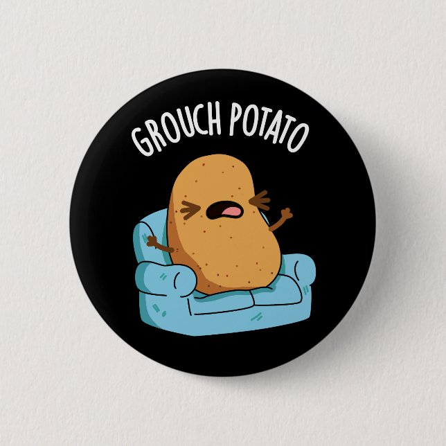 Badge Rond 5 Cm Groupement Pomme de terre Fantaisie Veggie Puns Da (Devant)