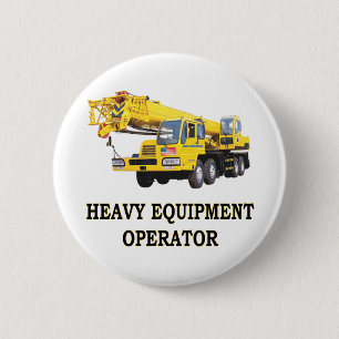 BADGE ROND 5 CM GRUE MOBILE