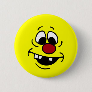 Badge Rond 5 Cm Grumpey de visage