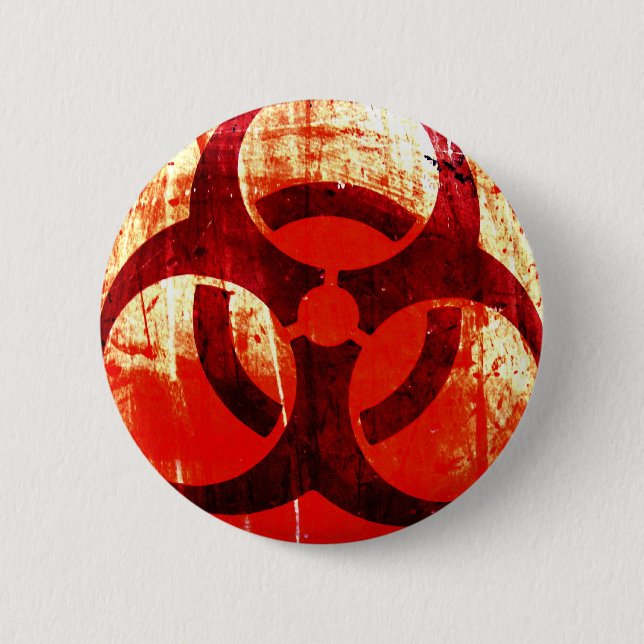 Badge Rond 5 Cm Grunge de Biohazard (Devant)