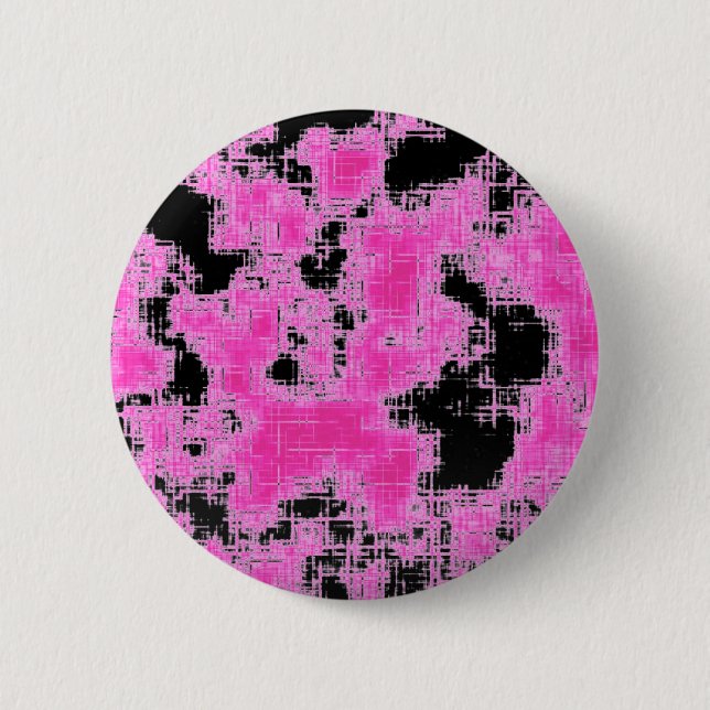 Badge Rond 5 Cm Grunge rose (Devant)