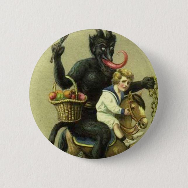 Badge Rond 5 Cm Gruss Vom Krampus (Devant)