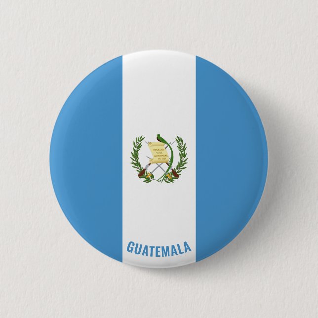 Badge Rond 5 Cm Guatemala Drapeau mignon Patriotique (Devant)