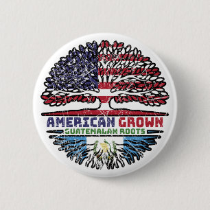 Badge Rond 5 Cm Guatemala États-Unis États-Unis États-Unis