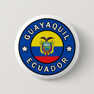Badge Rond 5 Cm Guayaquil Equateur