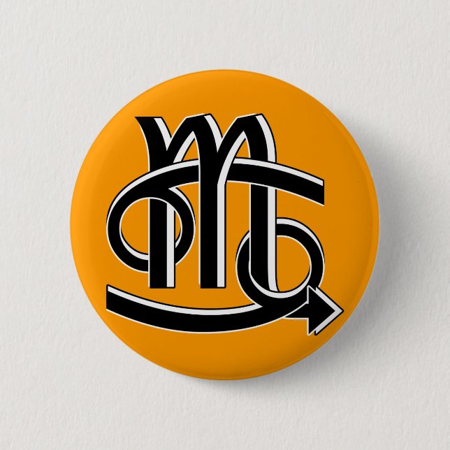 Badge Rond 5 Cm Guerre biologique d'associés de Cancer et de (Devant)