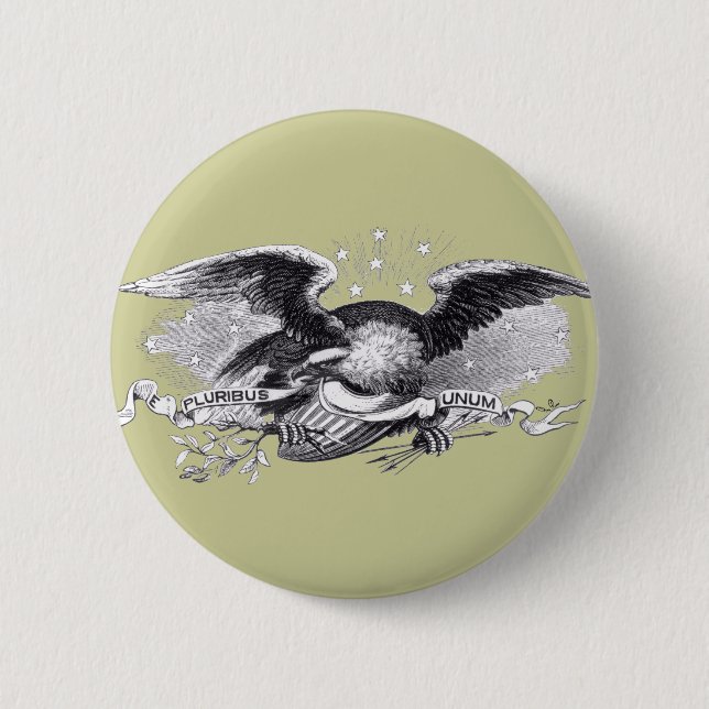 Badge Rond 5 Cm Guerre révolutionnaire Eagle (Devant)