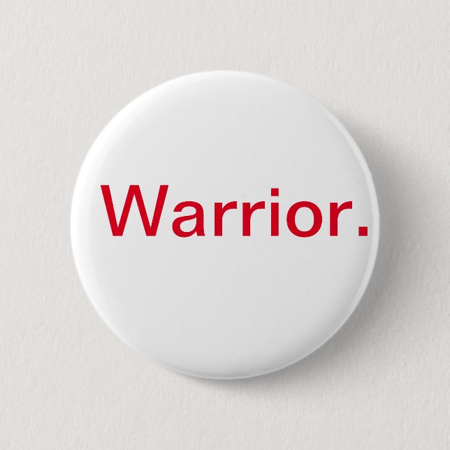 Badge Rond 5 Cm Guerrier (Devant)