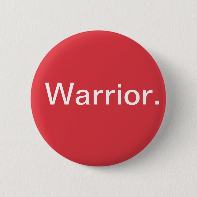 Badge Rond 5 Cm Guerrier (Devant)