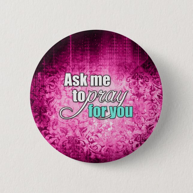 Badge Rond 5 Cm Guerrier chrétien spirituel inspiré de prière (Devant)