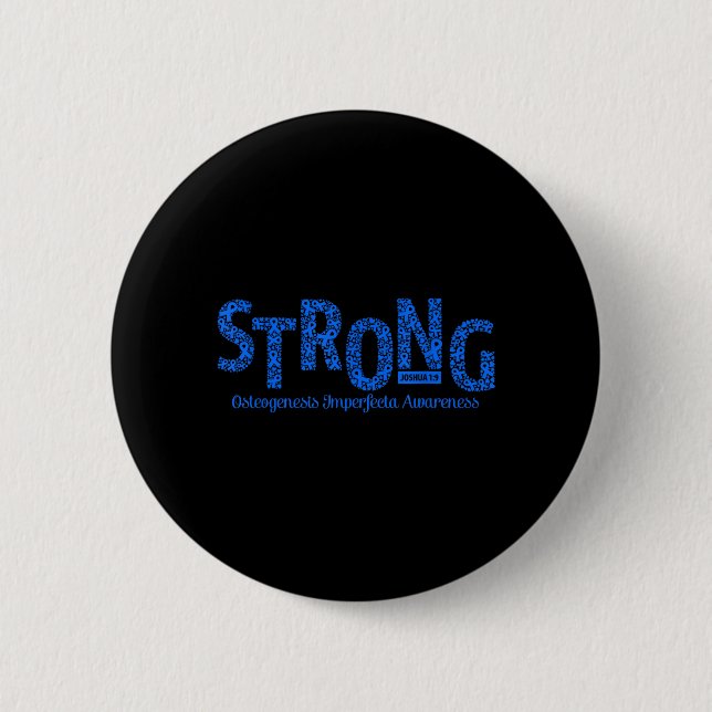 Badge Rond 5 Cm Guerrier conscient de l'ostéogenèse imparfaite for (Devant)