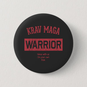 Badge Rond 5 Cm Guerrier de Krav Maga