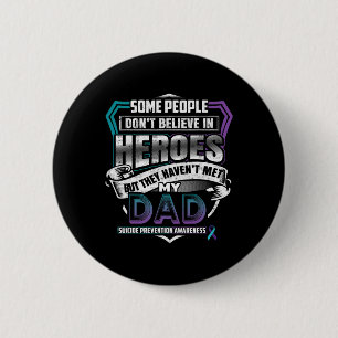 Badge Rond 5 Cm Guerrier de prévention du suicide - Je porte le vi