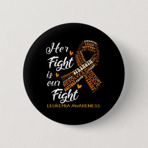 Badge Rond 5 Cm Guerrier de sensibilisation à la leucémie Son comb