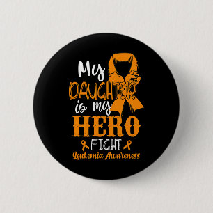 Badge Rond 5 Cm Guerrier de sensibilisation à la leucémie Tee Wear