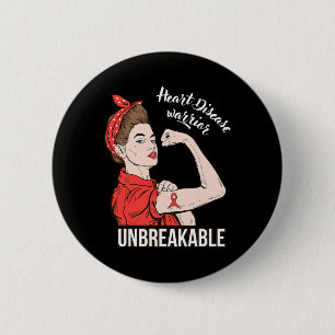 Badge Rond 5 Cm Guerrier de sensibilisation à la maladie Survivant