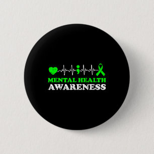 Badge Rond 5 Cm Guerrier de sensibilisation à la santé Conseiller