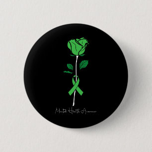 Badge Rond 5 Cm Guerrier de sensibilisation à la santé Conseiller 