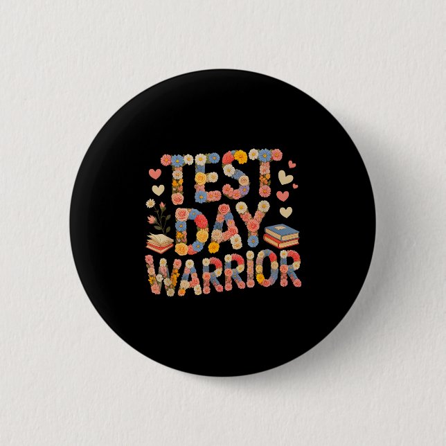 Badge Rond 5 Cm Guerrier drôle de jour de test bruh science maths  (Devant)