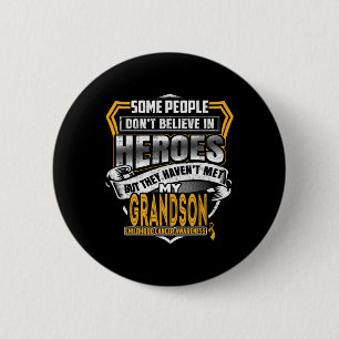 Badge Rond 5 Cm Guerrier du cancer de l'enfant - Je porte de l'or
