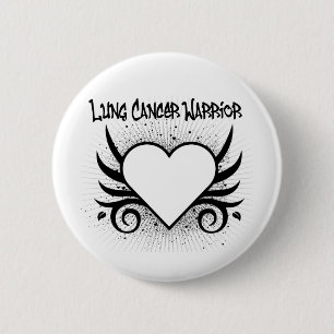 Badge Rond 5 Cm Guerrier du cancer du poumon