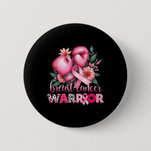 Badge Rond 5 Cm Guerrier du cancer du sein Conscience du cancer du
