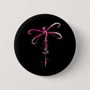 Badge Rond 5 Cm Guerrier du cancer du sein Démarche de sensibilisa