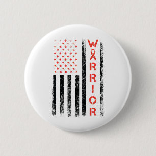 Badge Rond 5 Cm Guerrier du drapeau américain - Sensibilisation au