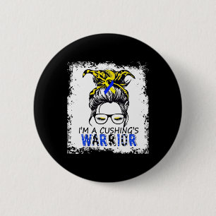 Badge Rond 5 Cm Guerrier du syndrome de la chasse