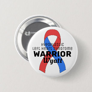 Badge Rond 5 Cm Guerrier du syndrome du cœur gauche hypoplasique b