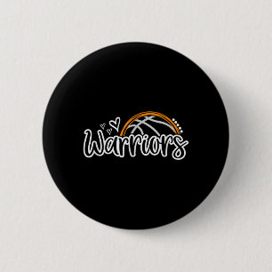 Badge Rond 5 Cm Guerriers de baseball Esprit d'équipe de fan de sp