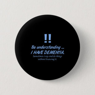 Badge Rond 5 Cm Guerriers de Heimer de démence Patients Trouble cé
