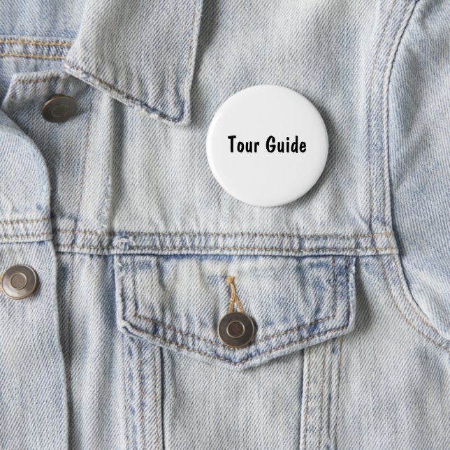 Badge Rond 5 Cm Guide touristique (En situation)