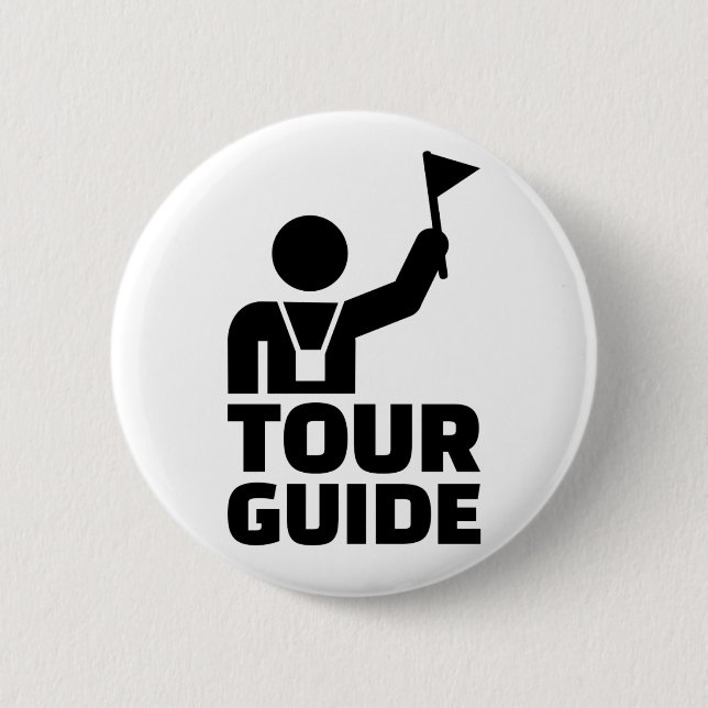 Badge Rond 5 Cm Guide touristique (Devant)