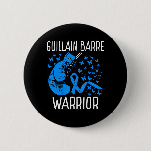 Badge Rond 5 Cm Guillain Barre Sensibilisation Guerrier Gants de b
