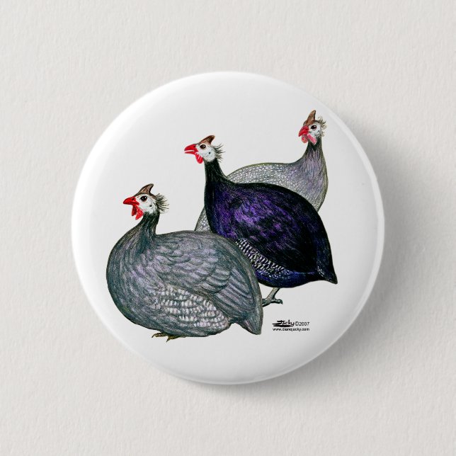 Badge Rond 5 Cm Guineas trois (Devant)