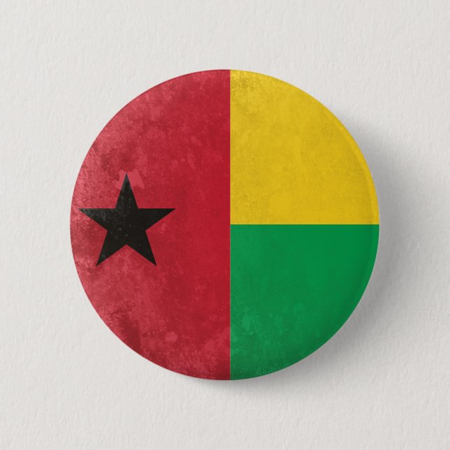 Badge Rond 5 Cm Guinée-Bissau (Devant)
