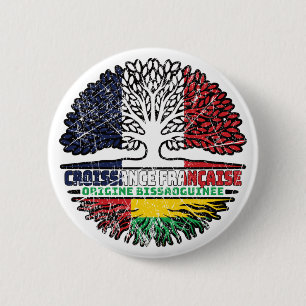 Badge Rond 5 Cm Guinée-Bissau-Guinée-Bissau-Guinée Arbre français