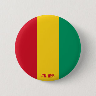 Badge Rond 5 Cm Guinée Drapeau charmant patriotique