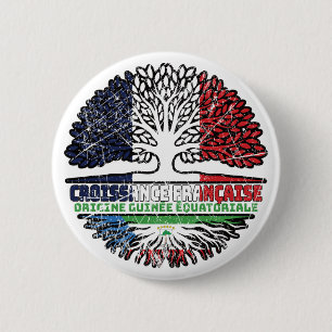 Badge Rond 5 Cm Guinée équatoriale France équatoriale