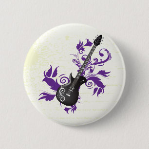 Badge Rond 5 Cm Guitare électrique sur des produits personnalisés