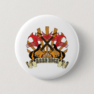 Badge Rond 5 Cm Guitares de hard rock