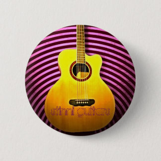 Badge Rond 5 Cm Guitares de Stinni