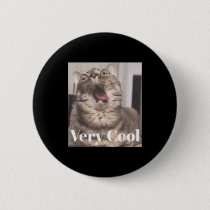 Badge Rond 5 Cm Gumbus Très Cool Drôle Chat Mème Amoureux des Anim