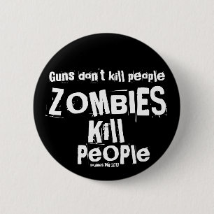 Badge Rond 5 Cm Guns don't kill people