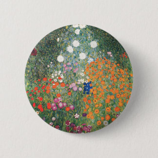 Badge Rond 5 Cm Gustav Klimt Blumengarten