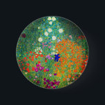 Badge Rond 5 Cm Gustav Klimt Flower Garden<br><div class="desc">Button featuring Gustav Klimt’s oil painting Flower Garden (1906). A beautiful garden of purple,  red,  white,  blue,  and orange flowers. A great gift for fans of Art Nouveau and Austrian art.</div>