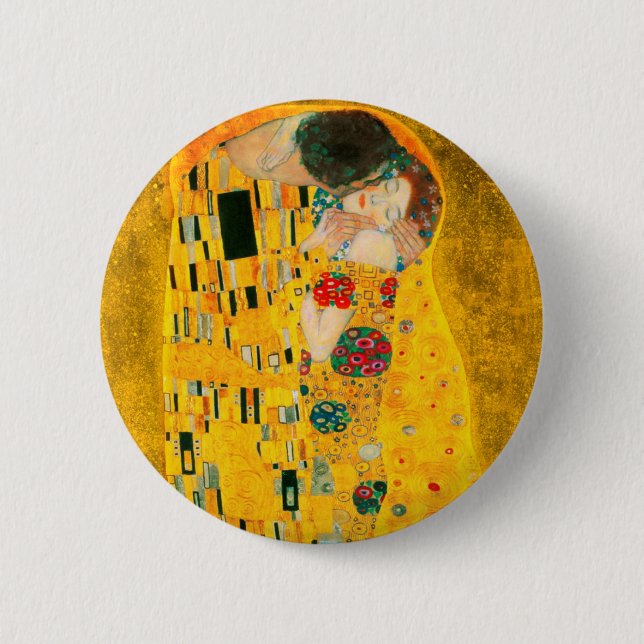 Badge Rond 5 Cm Gustav Klimt Le Baiser (Devant)
