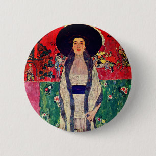 Badge Rond 5 Cm Gustav Klimt Portrait d'Adele Bloch-Bauer II